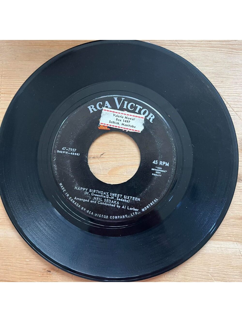 Neil Sedaka - Happy Birthday, Sweet Sixteen/Don't Lead me On 45rpm VG+ R20
